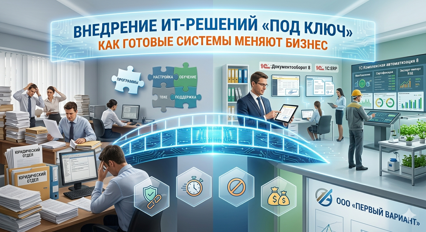 Внедрение ИТ-решений «под ключ»: как готовые системы меняют бизнес